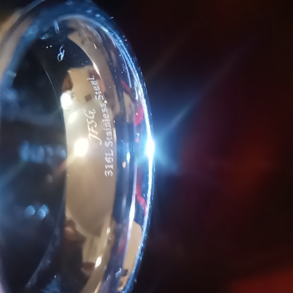 JFSG Wedding band stainless size 8.5 - Picture 2 of 7